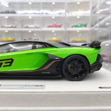 [Make Up] 1:18 Lamborghini 2018 Aventador SVJ 63 Green Model Car Resin