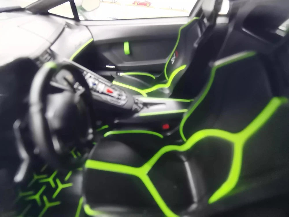 [Make Up] 1:18 Lamborghini 2018 Aventador SVJ 63 Green Model Car Resin