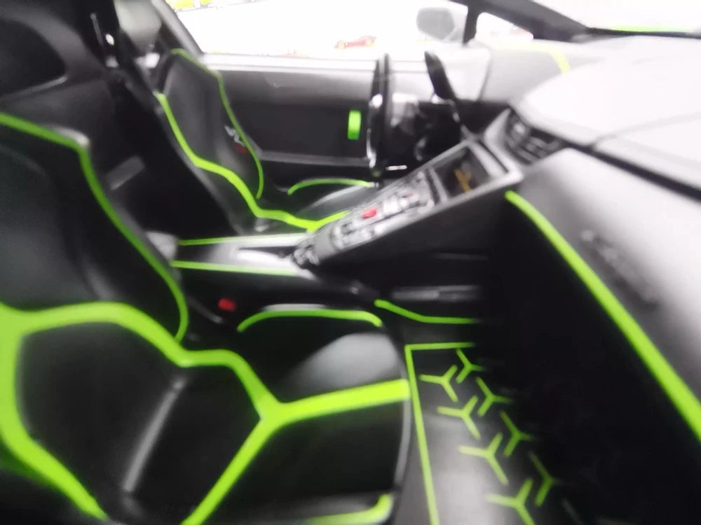 [Make Up] 1:18 Lamborghini 2018 Aventador SVJ 63 Green Model Car Resin