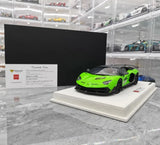 [Make Up] 1:18 Lamborghini 2018 Aventador SVJ 63 Green Model Car Resin