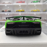 [Make Up] 1:18 Lamborghini 2018 Aventador SVJ 63 Green Model Car Resin