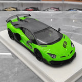 [Make Up] 1:18 Lamborghini 2018 Aventador SVJ 63 Green Model Car Resin