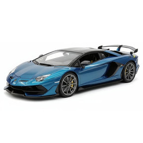 [Make Up] 1:18 Lamborghini 2019 Aventador SVJ Roadster Cyan Model Car Resin