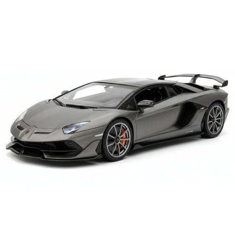 [Make Up] 1:18 Lamborghini 2019 Aventador SVJ Roadster Gray Model Car Resin