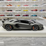 [Make Up] 1:18 Lamborghini 2019 Aventador SVJ Roadster Gray Model Car Resin