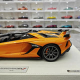 [Make Up] 1:18 Lamborghini 2019 Aventador SVJ Roadster Orange Model Car Resin