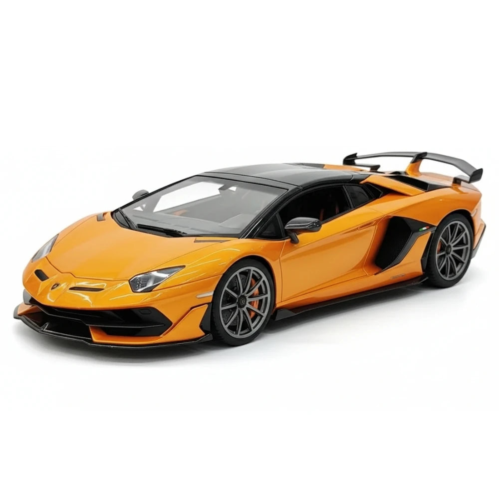 [Make Up] 1:18 Lamborghini 2019 Aventador SVJ Roadster Orange Model Car Resin
