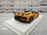 [Make Up] 1:18 Lamborghini 2019 Aventador SVJ Roadster Orange Model Car Resin