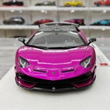 [Make Up] 1:18 Lamborghini 2019 Aventador SVJ Roadster paars modelauto Hars