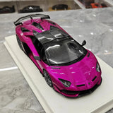 [Make Up] 1:18 Lamborghini 2019 Aventador SVJ Roadster paars modelauto Hars