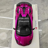 [Make Up] 1:18 Lamborghini 2019 Aventador SVJ Roadster paars modelauto Hars