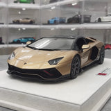 [Make Up] 1:18 Lamborghini 2021 Aventador LP780-4 Ultimae Roadster Gold Model Car Resin