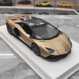 [Make Up] 1:18 Lamborghini 2021 Aventador LP780-4 Ultimae Roadster Gold Model Car Resin
