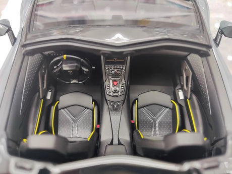 [Make Up] 1:18 Lamborghini 2021 Aventador LP780-4 Ultimae Roadster Gray Model Car Resin