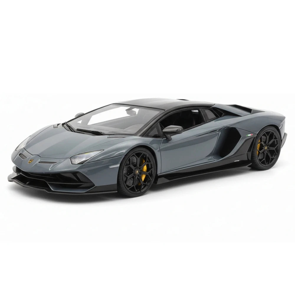 [Make Up] 1:18 Lamborghini 2021 Aventador LP780-4 Ultimae Roadster Gray Model Car Resin