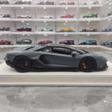 [Make Up] 1:18 Lamborghini 2021 Aventador LP780-4 Ultimae Roadster Gray Model Car Resin