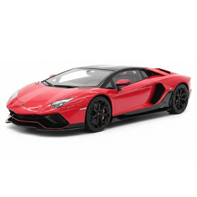 [Make Up] 1:18 Lamborghini 2021 Aventador LP780-4 Ultimae Roadster レッド モデルカー レジン