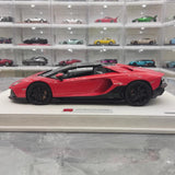 [Make Up] 1:18 Lamborghini 2021 Aventador LP780-4 Ultimae Roadster レッド モデルカー レジン
