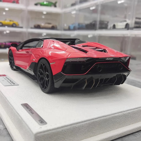 [Make Up] 1:18 Lamborghini 2021 Aventador LP780-4 Ultimae Roadster Red Model Car Resin