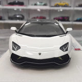 [Make Up] 1:18 Lamborghini 2021 Aventador LP780-4 Ultimae Roadster White Model Car Resin