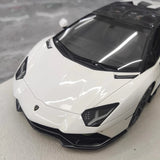 [Make Up] 1:18 Lamborghini 2021 Aventador LP780-4 Ultimae Roadster White Model Car Resin