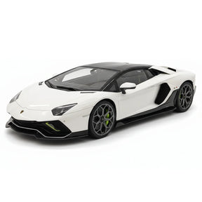 [Make Up] 1:18 Lamborghini 2021 Aventador LP780-4 Ultimae Roadster White Model Car Resin