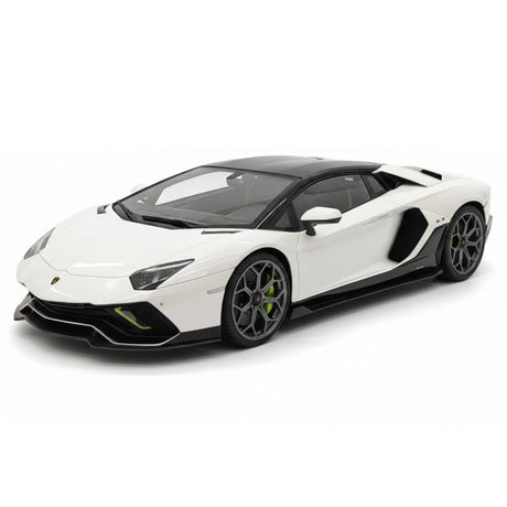 [Make Up] 1:18 Lamborghini 2021 Aventador LP780-4 Ultimae Roadster White Model Car Resin