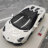 [Make Up] 1:18 Lamborghini 2021 Aventador LP780-4 Ultimae Roadster White Model Car Resin