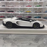 [Make Up] 1:18 Lamborghini 2021 Aventador LP780-4 Ultimae Roadster White Model Car Resin
