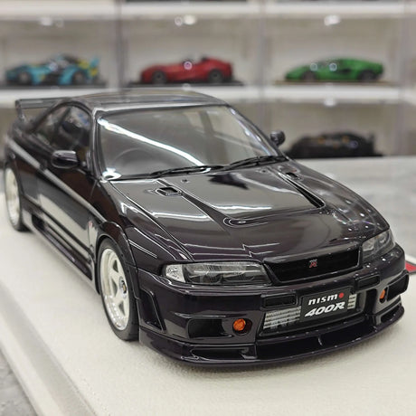 Make Up Nissan 1996 NISMO 400R Purple 1:18 – Resina modello in resina collezionabile
