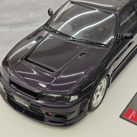 Make Up Nissan 1996 NISMO 400R Purple 1:18 – Resina modello in resina collezionabile