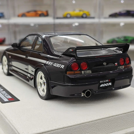 Make Up Nissan 1996 NISMO 400R Purple 1:18 – Resina modello in resina collezionabile