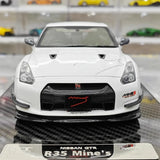 [Make Up] 1:18 Nissan 2007 GT-R R35 Mine's White Model Car Resin