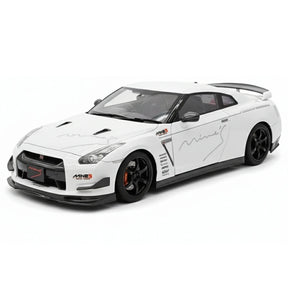 [Make Up] 1:18 Nissan 2007 GT-R R35 Mine's White Model Car Resin