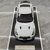 [Make Up] 1:18 Nissan 2007 GT-R R35 Mine's White Model Car Resin
