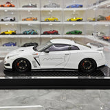 [Make Up] 1:18 Nissan 2007 GT-R R35 Mine's White Model Car Resin