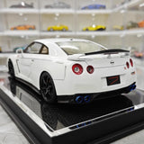 [Make Up] 1:18 Nissan 2007 GT-R R35 Mine's White Model Car Resin