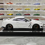[Make Up] 1:18 Nissan 2007 GT-R R35 Mine's White Model Car Resin
