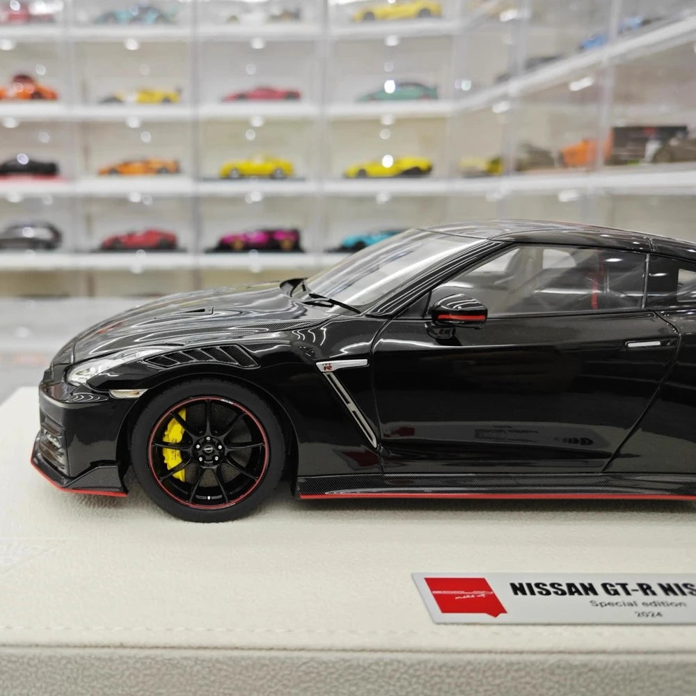 [Make Up] 1:18 Nissan 2024 GT-R R35 Nismo Black Model Car Resin
