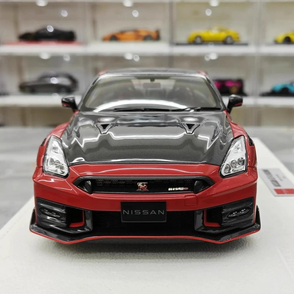 [Make Up] 1:18 Nissan 2022 GT-R R35 Nismo Red Model Car Resin