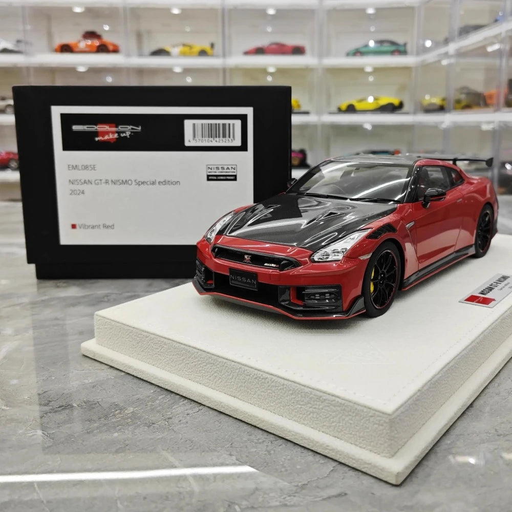 [Make Up] 1:18 Nissan 2022 GT-R R35 Nismo Red Model Car Resin