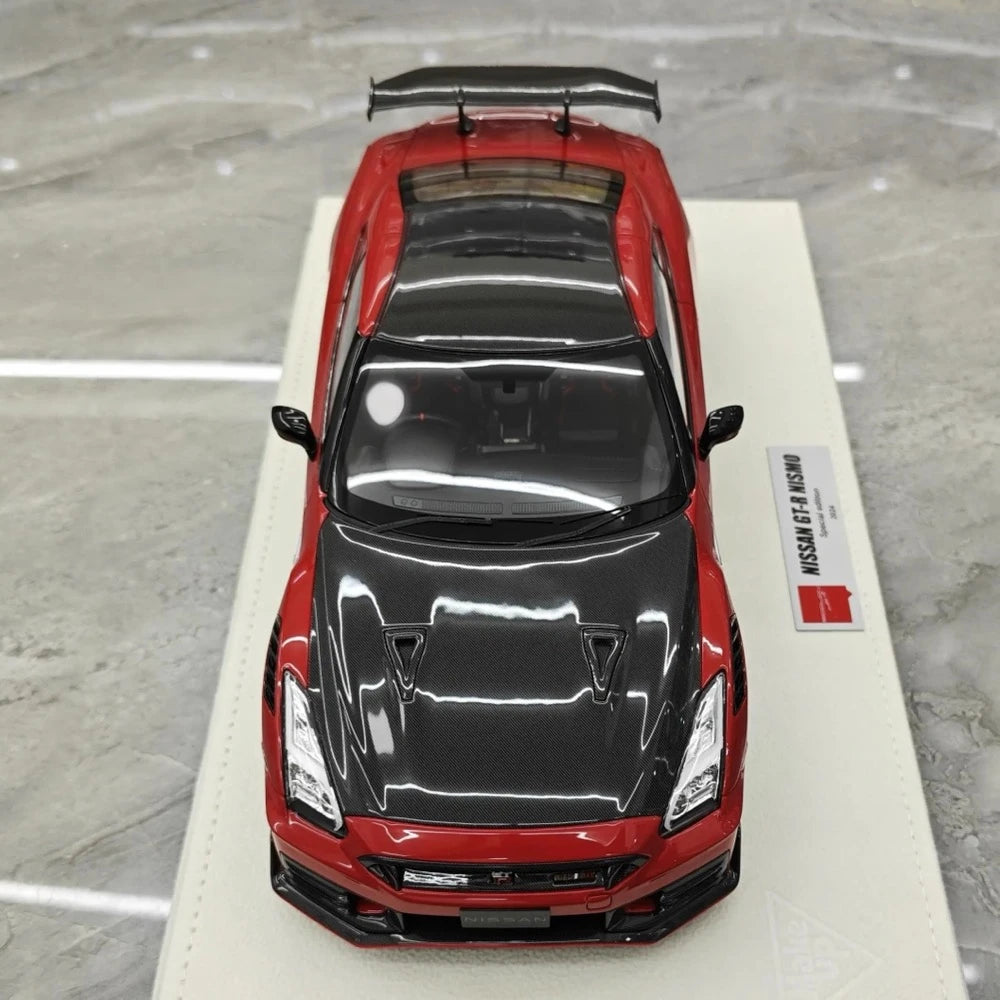 [Make Up] 1:18 Nissan 2022 GT-R R35 Nismo Red Model Car Resin
