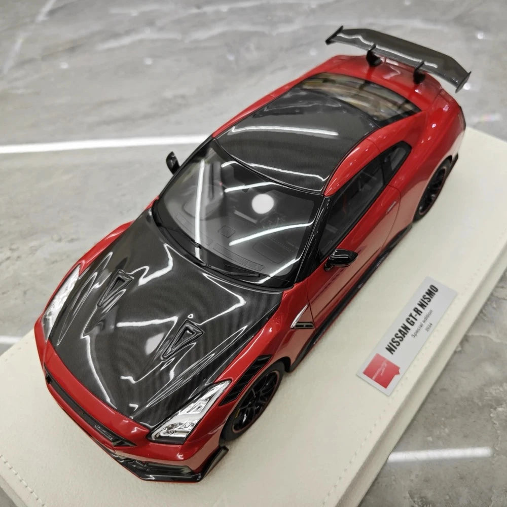 [Make Up] 1:18 Nissan 2022 GT-R R35 Nismo Red Model Car Resin