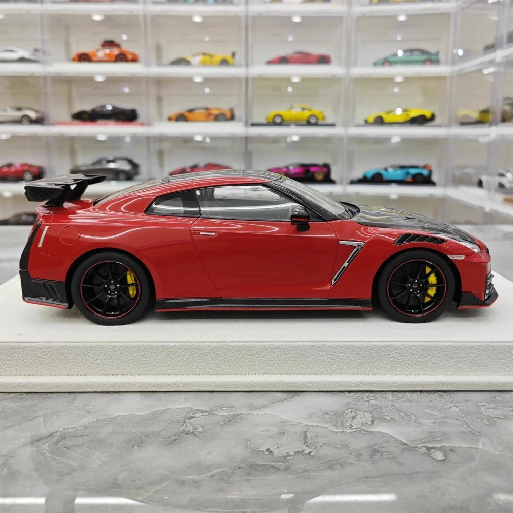 [Make Up] 1:18 Nissan 2022 GT-R R35 Nismo レッド モデルカー レジン