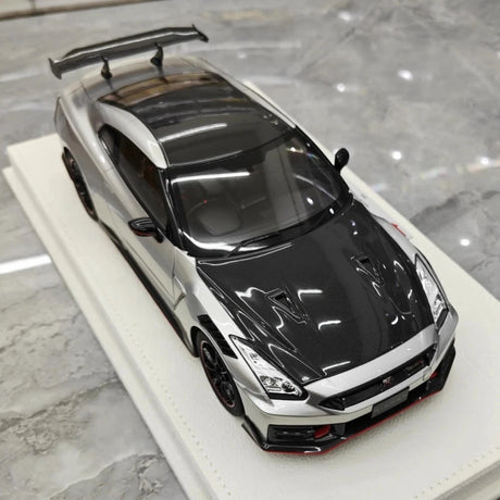 [Make Up] 1:18 Nissan 2024 GT-R R35 Nismo Silver Model Car Resin