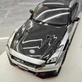[Make Up] 1:18 Nissan 2024 GT-R R35 Nismo Silver Model Car Resin