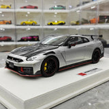 [Make Up] 1:18 Nissan 2024 GT-R R35 Nismo Silver Model Car Resin