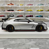 [Make Up] 1:18 Nissan 2024 GT-R R35 Nismo Silver Model Car Resin