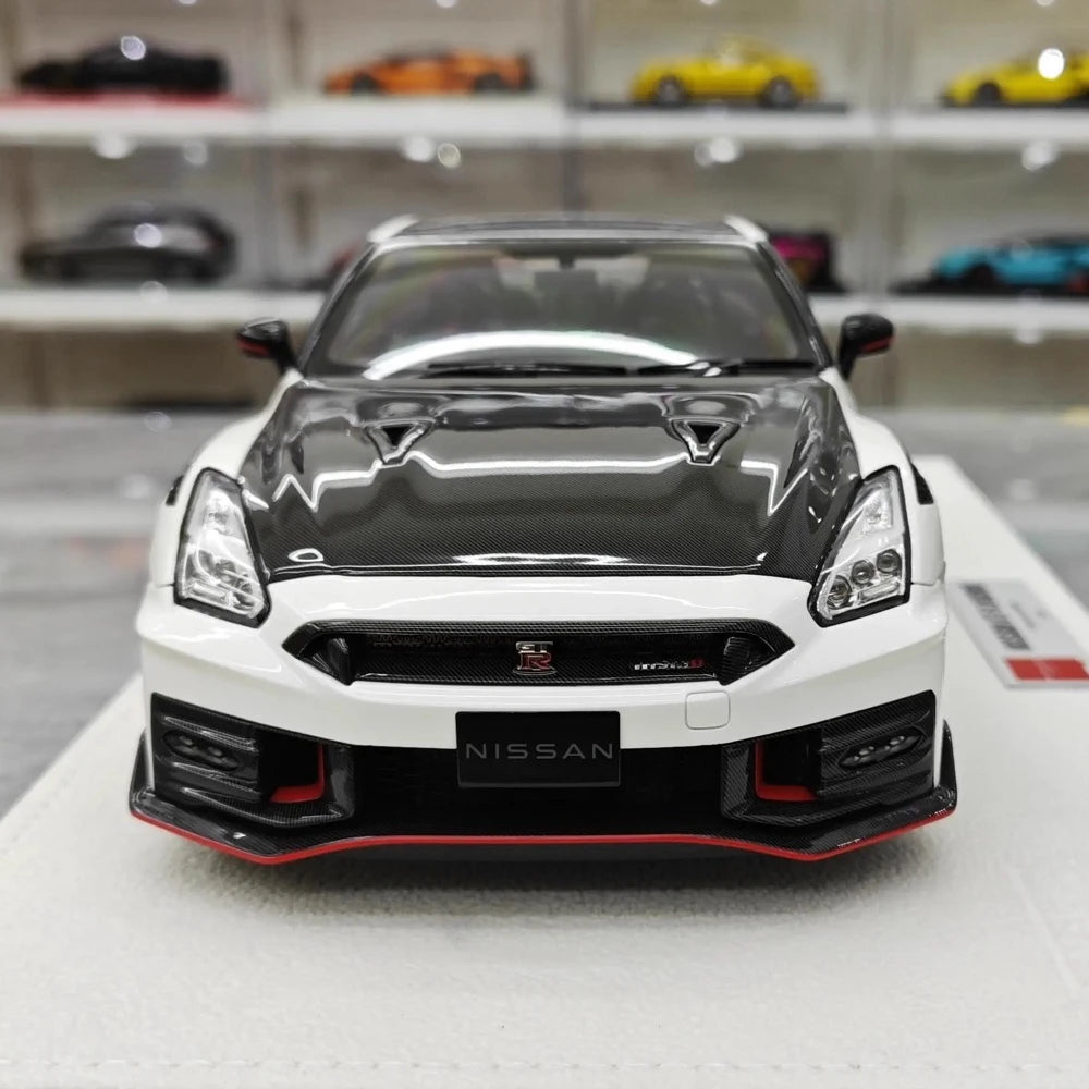 [Make Up] 1:18 Nissan 2024 GT-R R35 Nismo White Model Car Resin