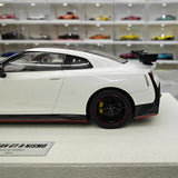 [Make Up] 1:18 Nissan 2024 GT-R R35 Nismo valkoinen pienoismalli Hartsi